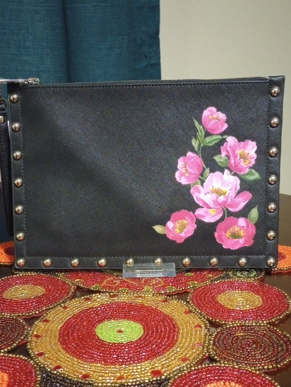 WHBM Floral Studded Wristlet - Picture 16 of 16